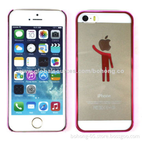 Plating case for iPhone 5s, transparent PC with plating pattern